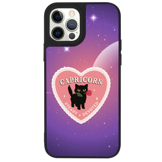 iPhone 12 Pro Oğlak Burcu Heart In Stars Telefon Kılıfı - Popsoketsiz