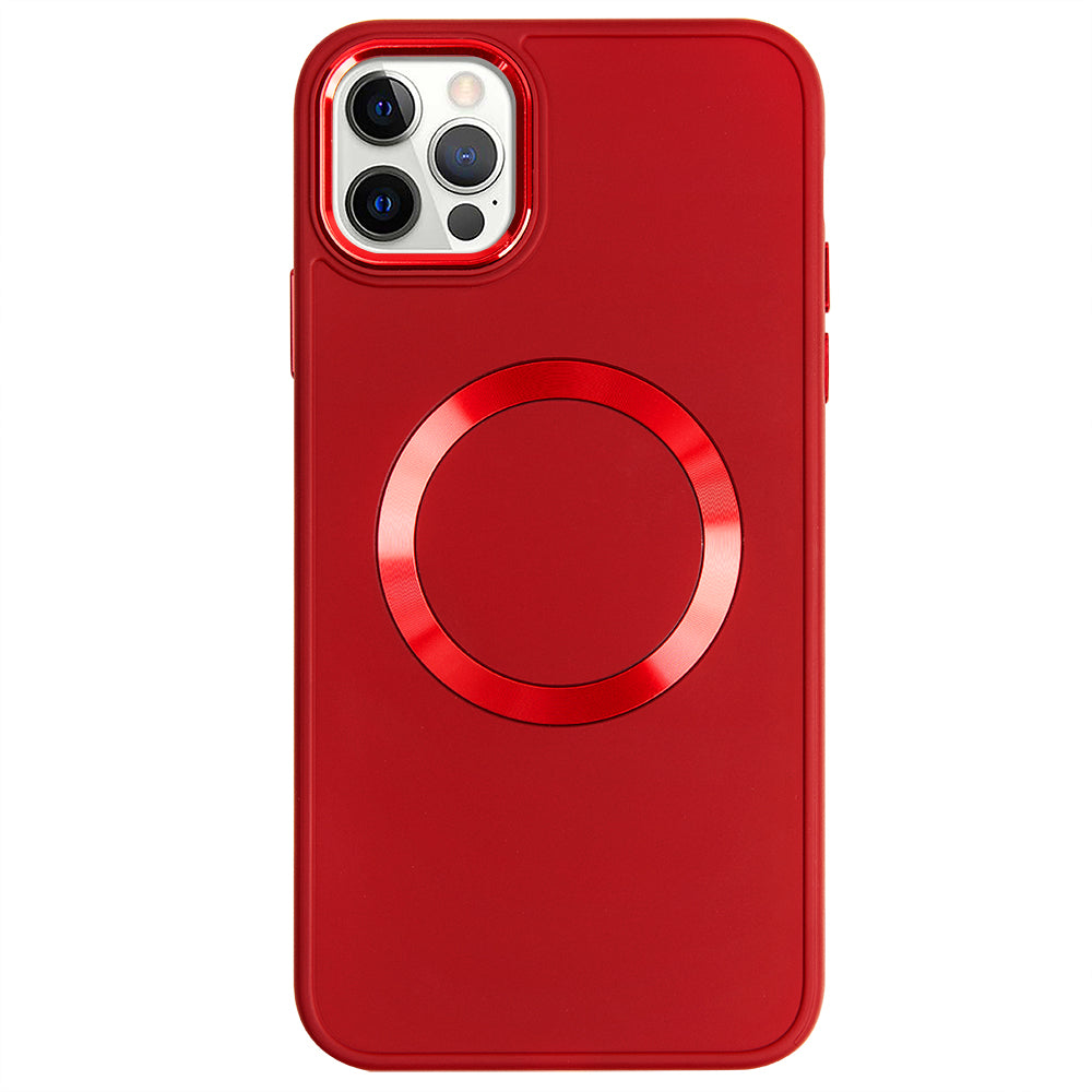 Apple iPhone 12 Pro Renkli Magsafe Case Kırmızı