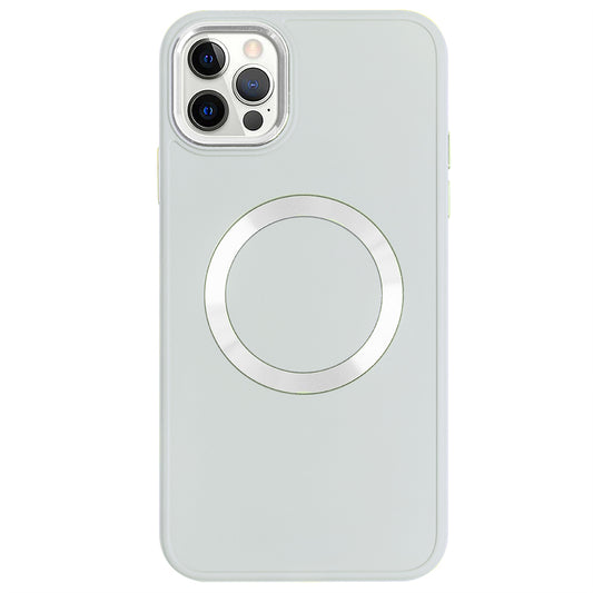 Apple iPhone 12 Pro Max Renkli Magsafe Case Kırık Beyaz