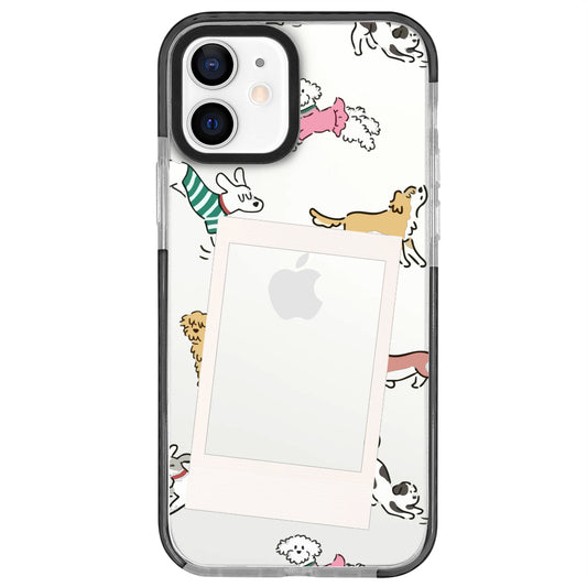 iPhone 12 Sweet Dog Polaroid Telefon Kılıfı