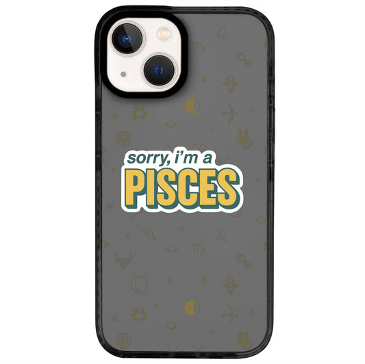 iPhone 13 Balık Burcu Sorry Zodiac Telefon Kılıfı - Cool Black