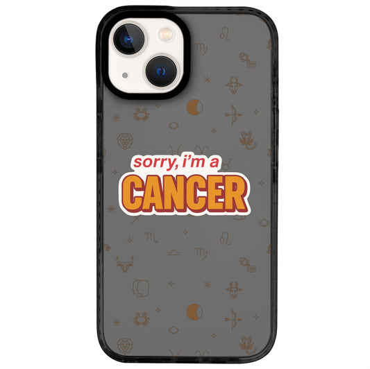 iPhone 13 Yengeç Burcu Sorry Zodiac Telefon Kılıfı - Cool Black