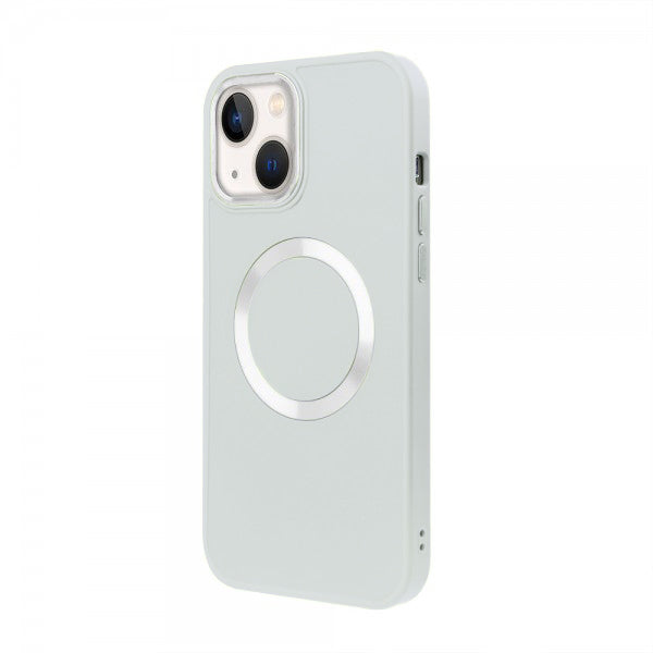 Apple iPhone 13 Renkli Magsafe Case Kırık Beyaz