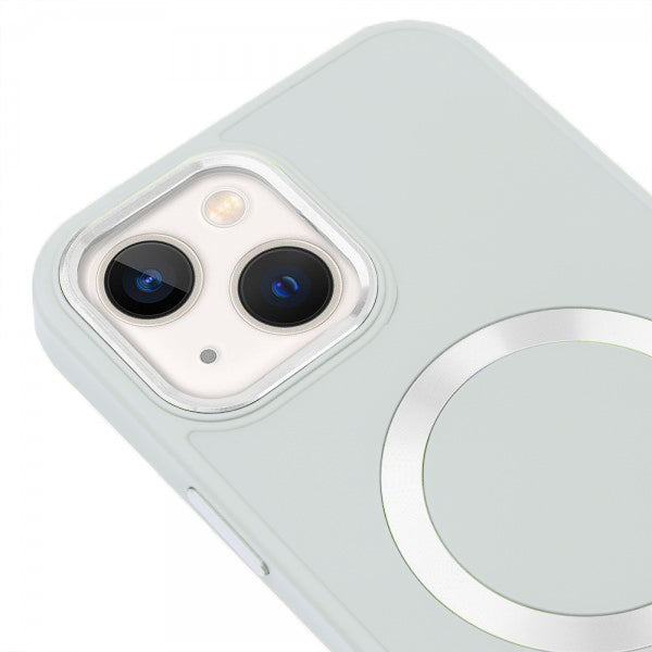 Apple iPhone 13 Renkli Magsafe Case Kırık Beyaz