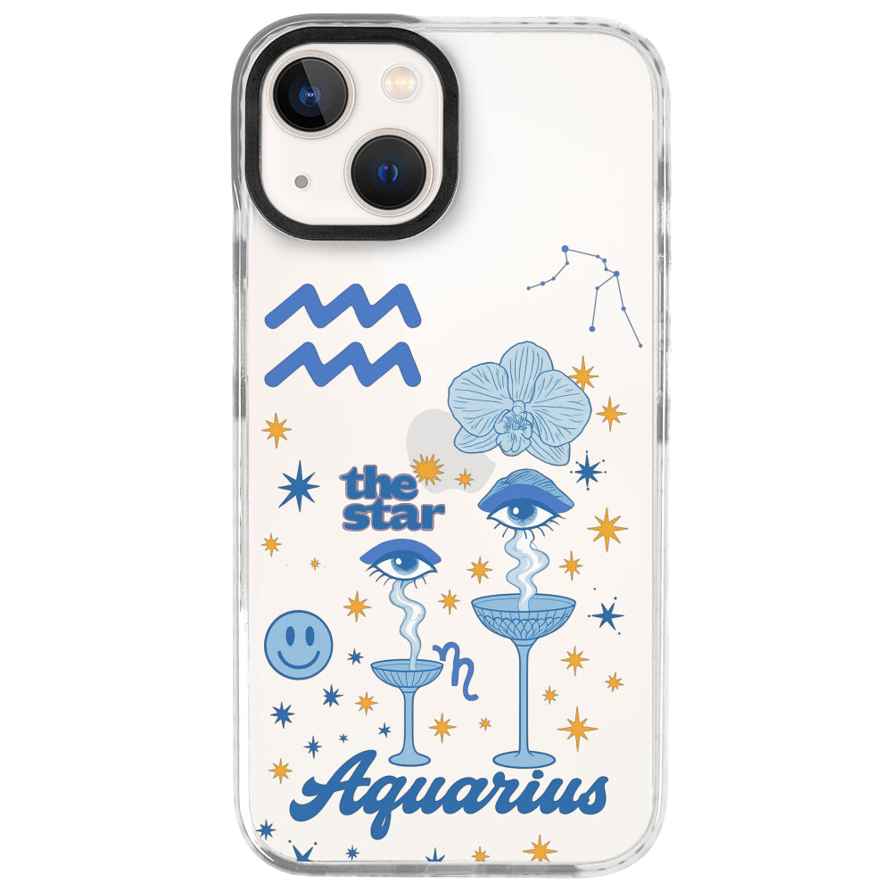 iPhone 13 Mini Kova Burcu The Emperor Telefon Kılıfı - Beyaz