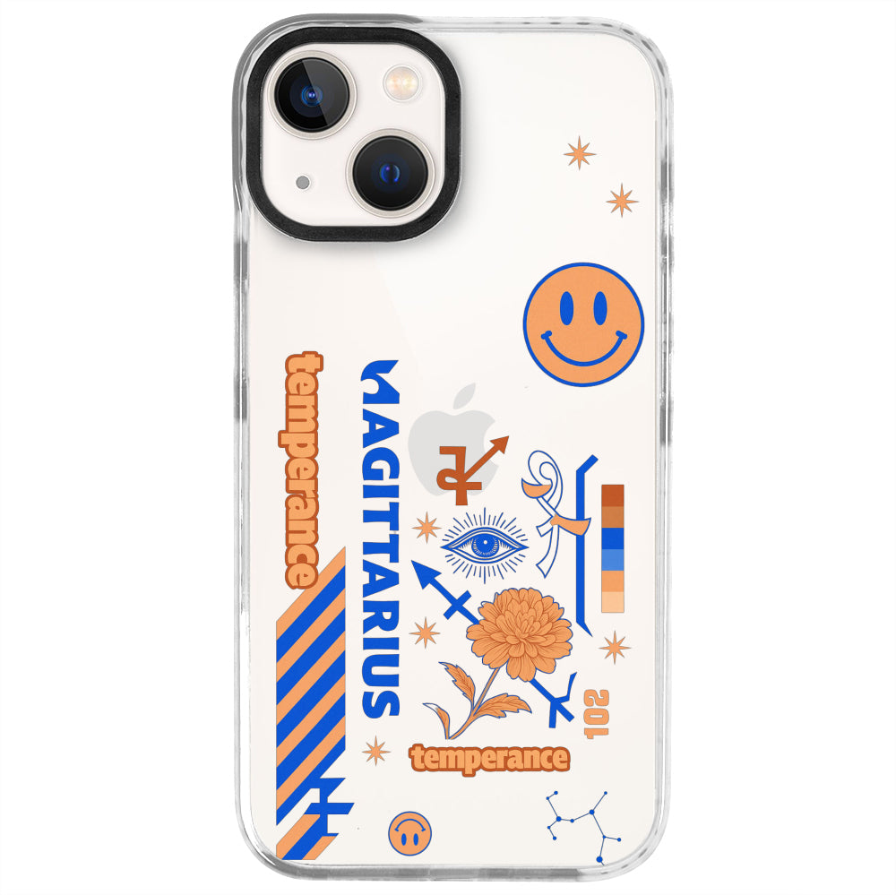 iPhone 13 Mini Yay Burcu The Emperor Telefon Kılıfı - Beyaz