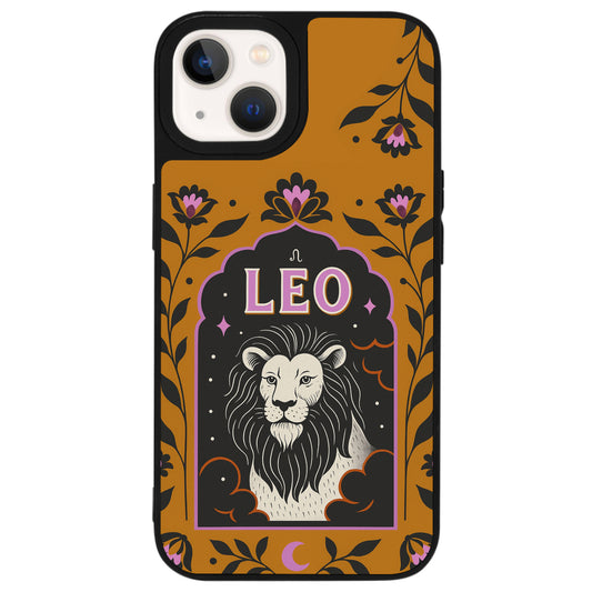 iPhone 13 Mini Aslan Burcu Night Stars Telefon Kılıfı - Popsoketsiz