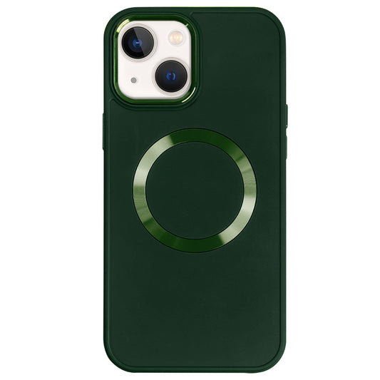 Apple iPhone 13 Renkli Magsafe Case Haki