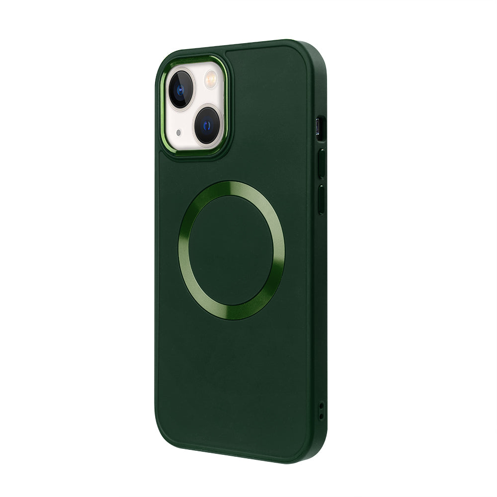 Apple iPhone 14 Plus Renkli Magsafe Case Haki