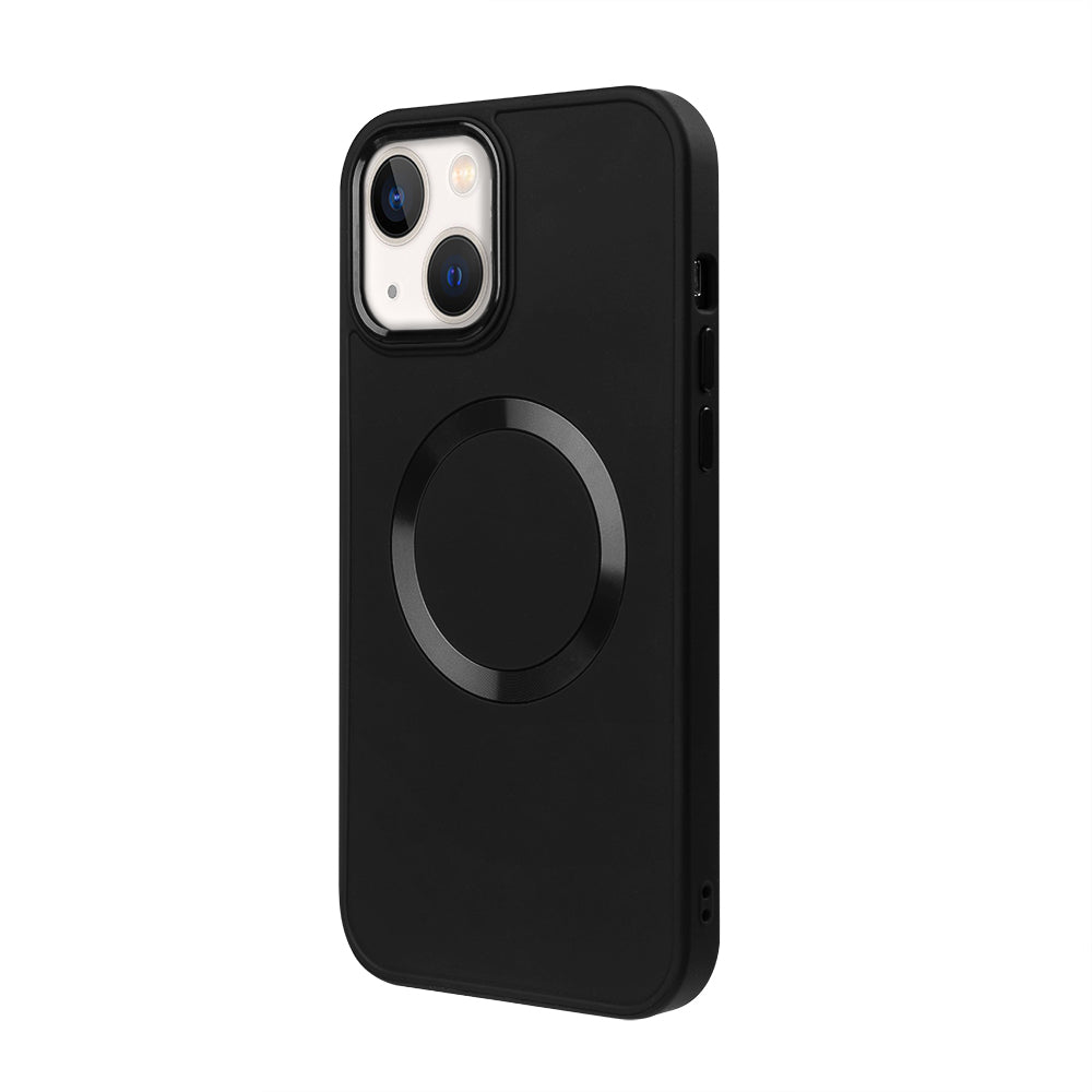 Apple iPhone 14 Plus Renkli Magsafe Case Siyah