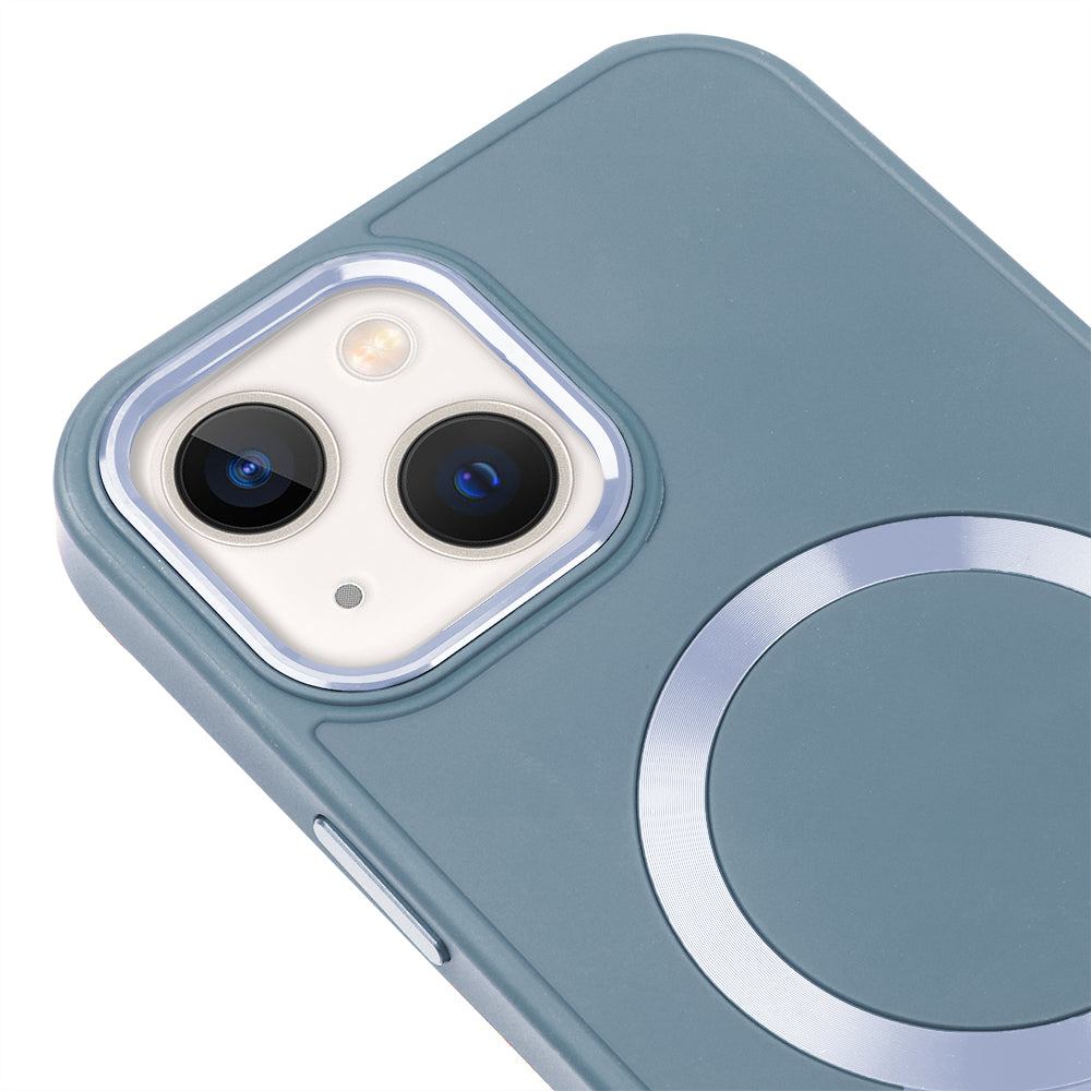 Apple iPhone 14 Plus Renkli Magsafe Case Bebe Mavi