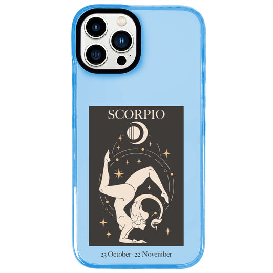 iPhone 13 Pro Akrep Burcu History of Zodiac Telefon Kılıfı - Azure