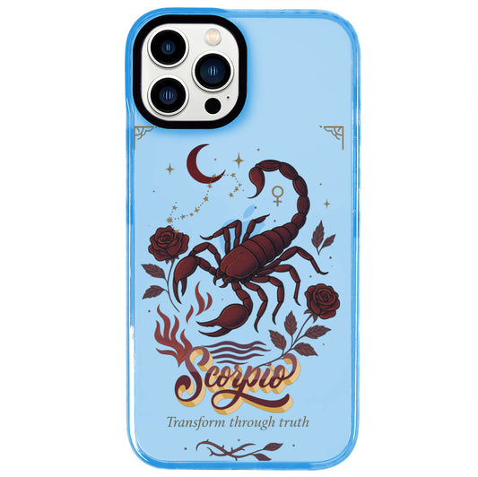 iPhone 13 Pro Akrep Burcu Way of Aries Telefon Kılıfı - Azure