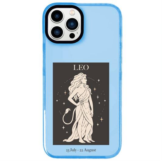 iPhone 13 Pro Aslan Burcu History of Zodiac Telefon Kılıfı - Azure