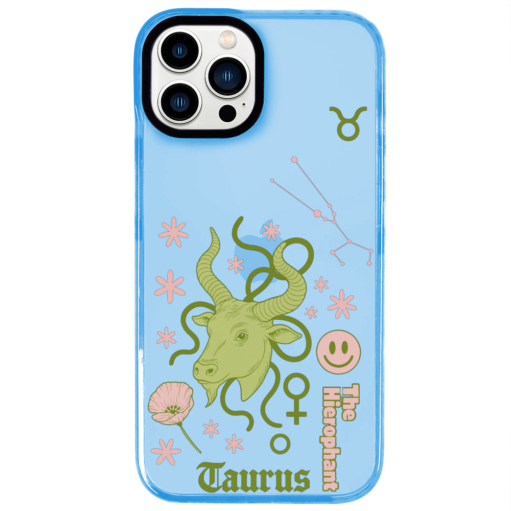 iPhone 13 Pro Boğa Burcu The Emperor Telefon Kılıfı - Azure