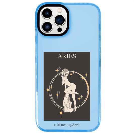 iPhone 13 Pro Koç Burcu History of Zodiac Telefon Kılıfı - Azure