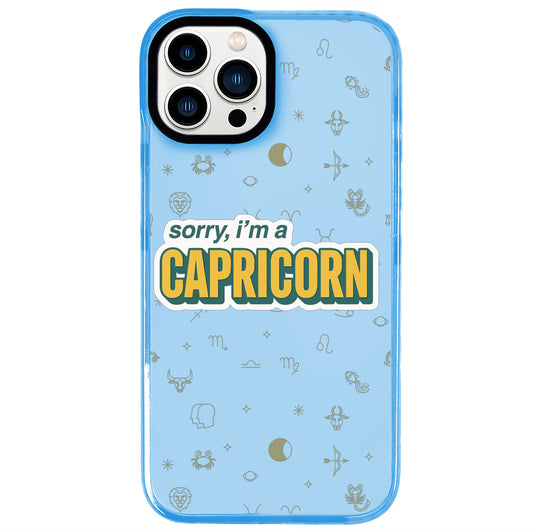 iPhone 13 Pro Oğlak Burcu Sorry Zodiac Telefon Kılıfı - Azure