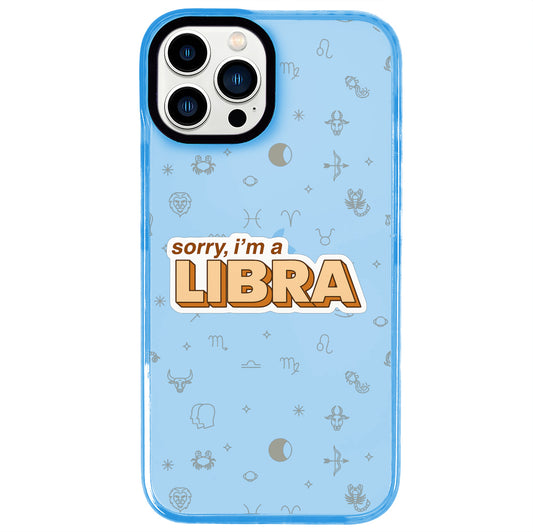 iPhone 13 Pro Terazi Burcu Sorry Zodiac Telefon Kılıfı - Azure