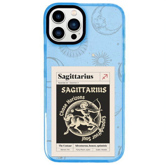 iPhone 13 Pro Yay Burcu Sticker Mode Telefon Kılıfı - Azure