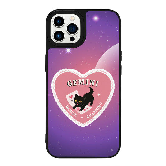 iPhone 13 Pro İkizler Burcu Heart In Stars Telefon Kılıfı - Popsoketsiz