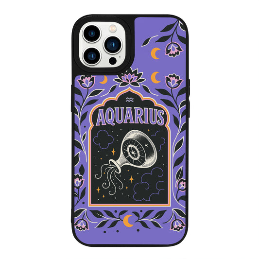 iPhone 13 Pro Kova Burcu Night Stars Telefon Kılıfı - Popsoketsiz