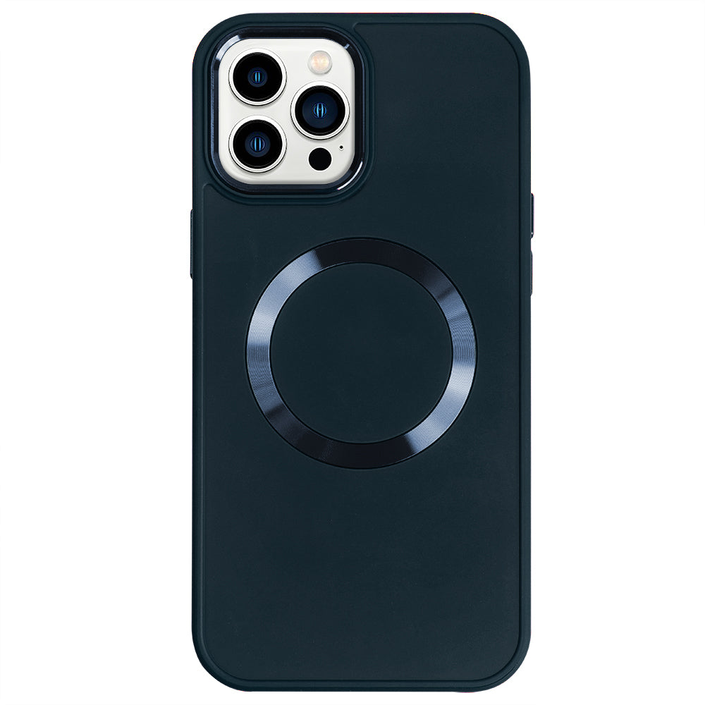 Apple iPhone 13 Pro Max Renkli Magsafe Case Petrol Mavisi