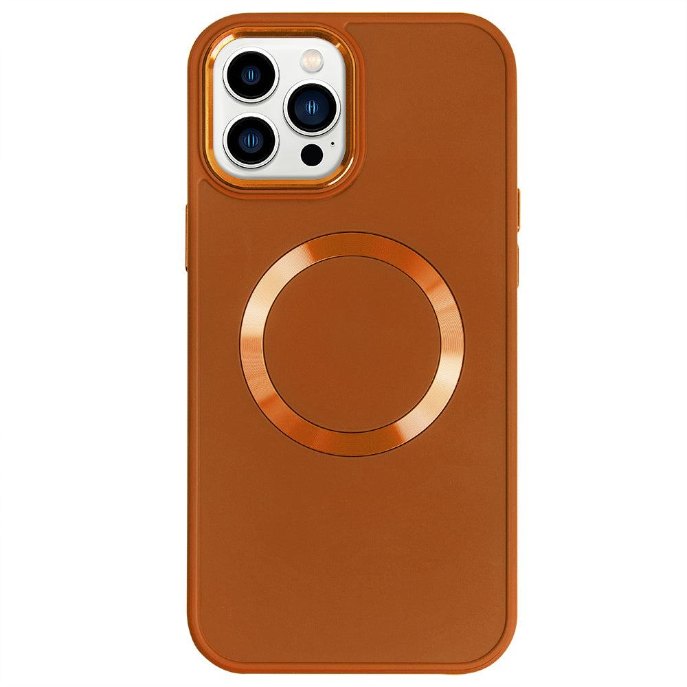 Apple iPhone 15 Pro Max Renkli Magsafe Case Turuncu
