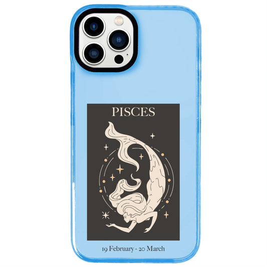 iPhone 13 Pro Max Balık Burcu History of Zodiac Telefon Kılıfı - Azure
