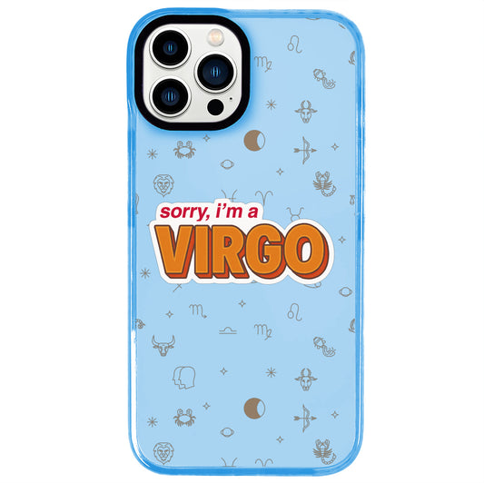 iPhone 13 Pro Max Başak Burcu Sorry Zodiac Telefon Kılıfı - Azure