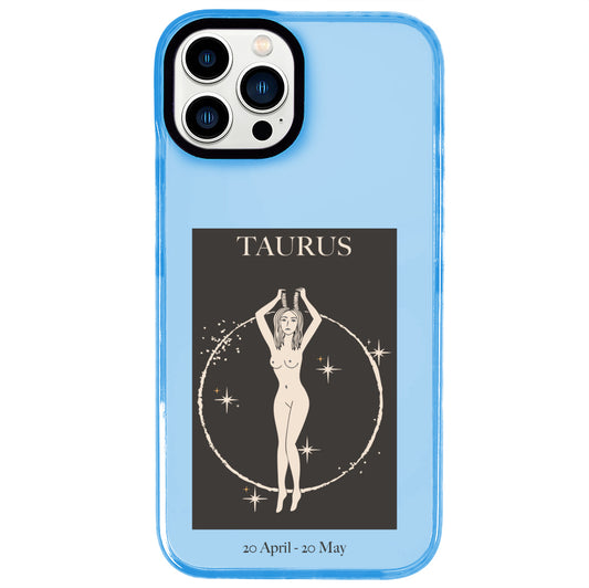 iPhone 13 Pro Max Boğa Burcu History of Zodiac Telefon Kılıfı - Azure