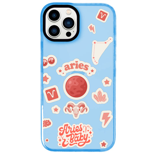 iPhone 13 Pro Max Koç Burcu Sweet Rules Telefon Kılıfı - Azure
