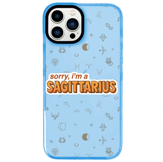 iPhone 13 Pro Max Yay Burcu Sorry Zodiac Telefon Kılıfı - Azure
