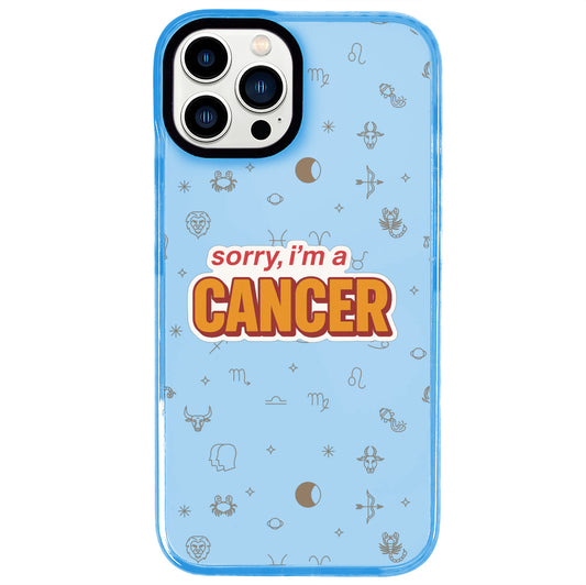 iPhone 13 Pro Max Yengeç Burcu Sorry Zodiac Telefon Kılıfı - Azure