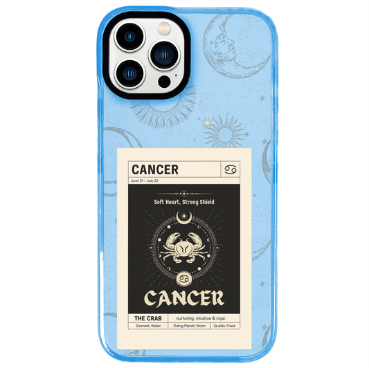 iPhone 13 Pro Max Yengeç Burcu Sticker Mode Telefon Kılıfı - Azure