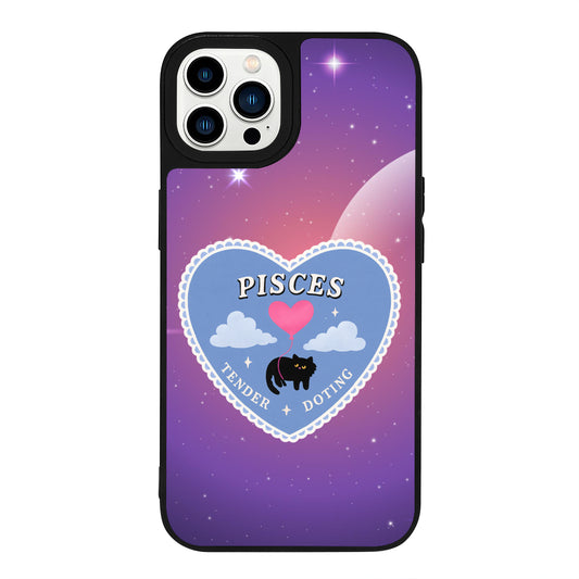 iPhone 13 Pro Max Balık Burcu Heart In Stars Telefon Kılıfı - Popsoketsiz