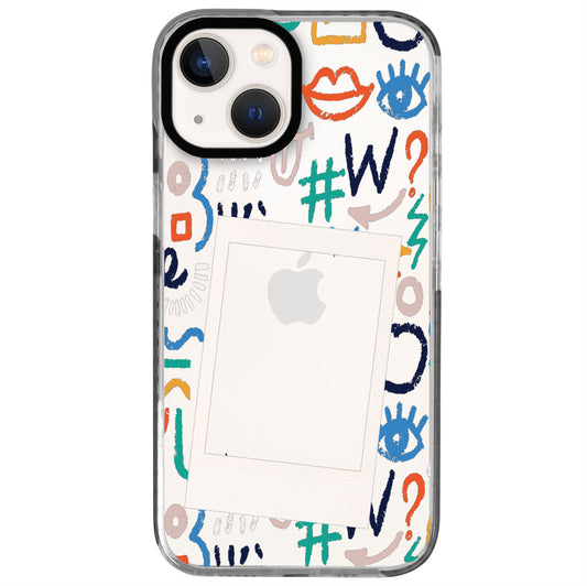 iPhone 13 Mini Colors Eyes Polaroid Telefon Kılıfı