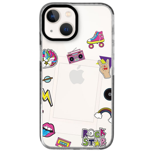 iPhone 13 Mini Rock Star Polaroid Telefon Kılıfı