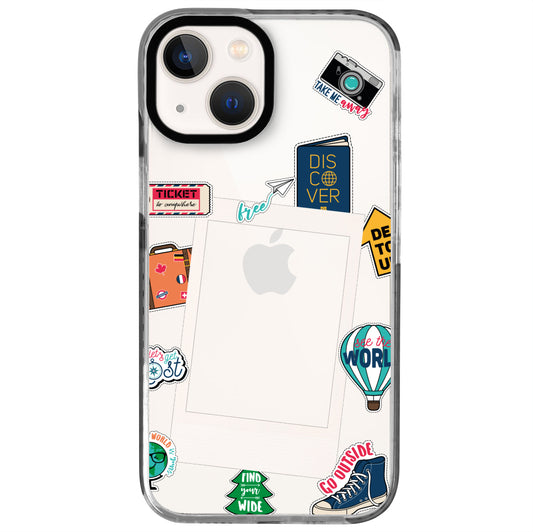 iPhone 13 Mini De Tour Polaroid Telefon Kılıfı