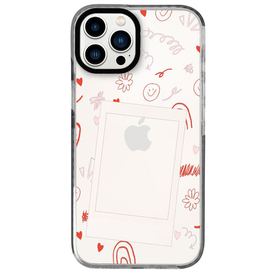 iPhone 13 Pro Max Smile Love Polaroid Telefon Kılıfı