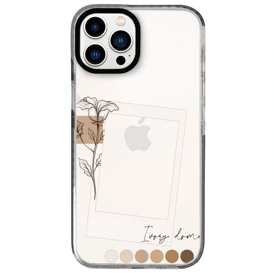 iPhone 13 Pro Max Brown Tones Polaroid Telefon Kılıfı