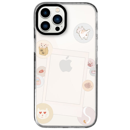 iPhone 13 Pro Max Cat Paw Polaroid Telefon Kılıfı