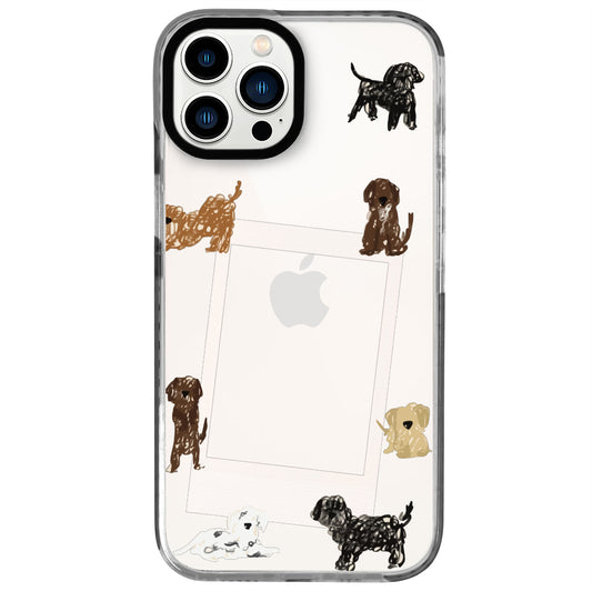 iPhone 13 Pro Max Dogs Polaroid Telefon Kılıfı