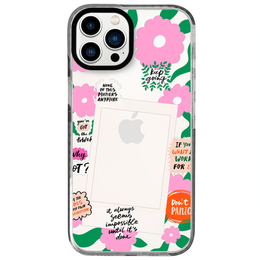 iPhone 13 Pro Max Dont Panic Polaroid Telefon Kılıfı