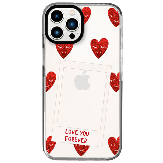 iPhone 13 Pro Max Love You Forever Polaroid Telefon Kılıfı