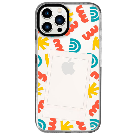 iPhone 13 Pro Colorful Polaroid Telefon Kılıfı