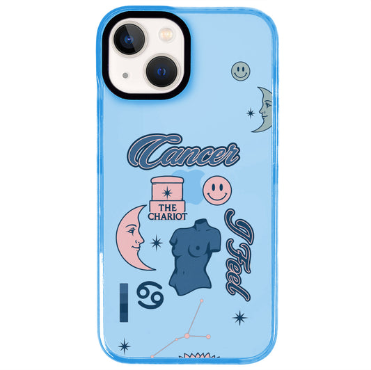 iPhone 14 Plus Yengeç Burcu The Emperor Telefon Kılıfı - Azure