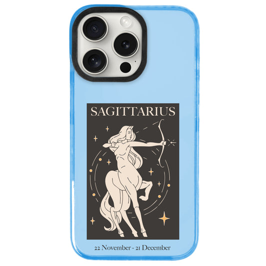 iPhone 14 Pro Yay Burcu History of Zodiac Telefon Kılıfı - Azure
