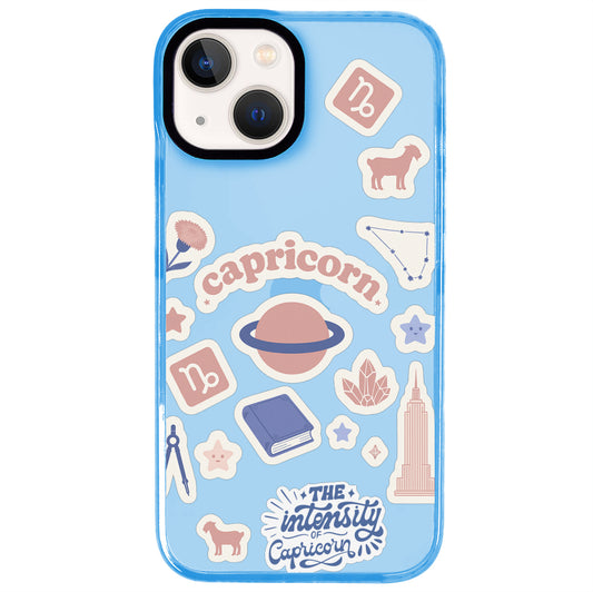 iPhone 15 Oğlak Burcu Sweet Rules Telefon Kılıfı - Azure