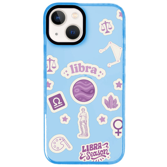 iPhone 15 Terazi Burcu Sweet Rules Telefon Kılıfı - Azure
