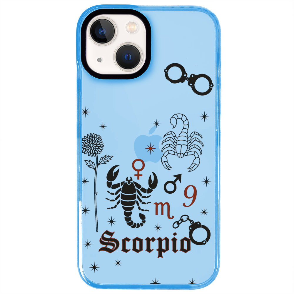 iPhone 15 Plus Akrep Burcu The Emperor Telefon Kılıfı - Azure